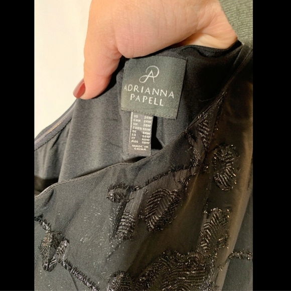 NWT $219 Adrianna Papell‎ Floral Chiffon One-Shoulder Jumpsuit [SZ 24W ] - Picture 4 of 8